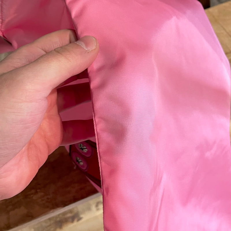 Prada Pink Tessuto Nylon Embellished Robot Tote