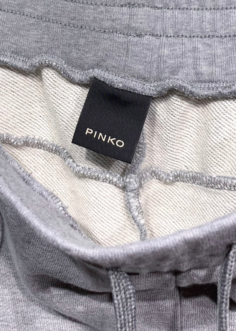 Pantalon de jogging gris Pinko à logo