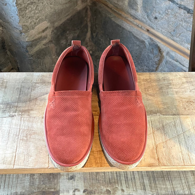 Louis Vuitton Orange Perforated Pacific Loafers