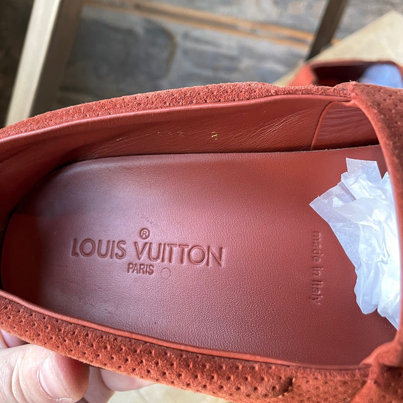 Mocassins perforés orange Louis Vuitton Pacifique
