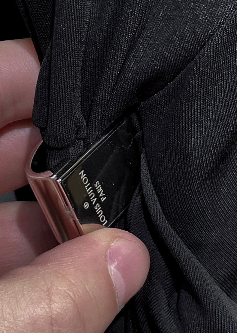Louis Vuitton Black Long Sleeve Fluid Jersey Dress
