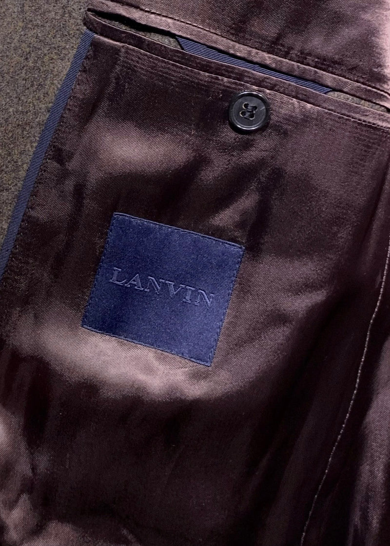 Lanvin Brown Wool Blend Top-coat