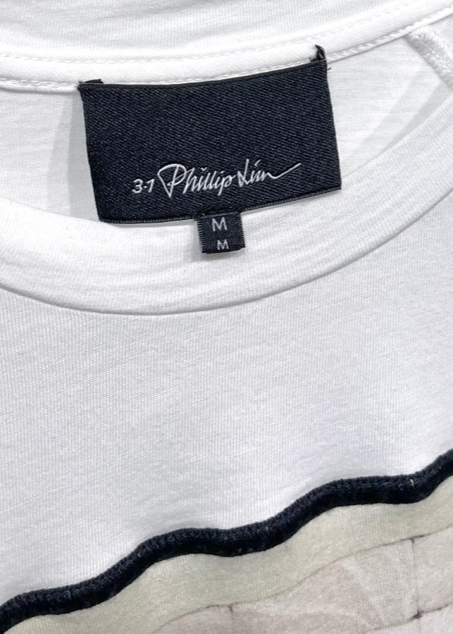 3.1 Phillip Lim White Bathhouse Geisha Burger Print T-shirt