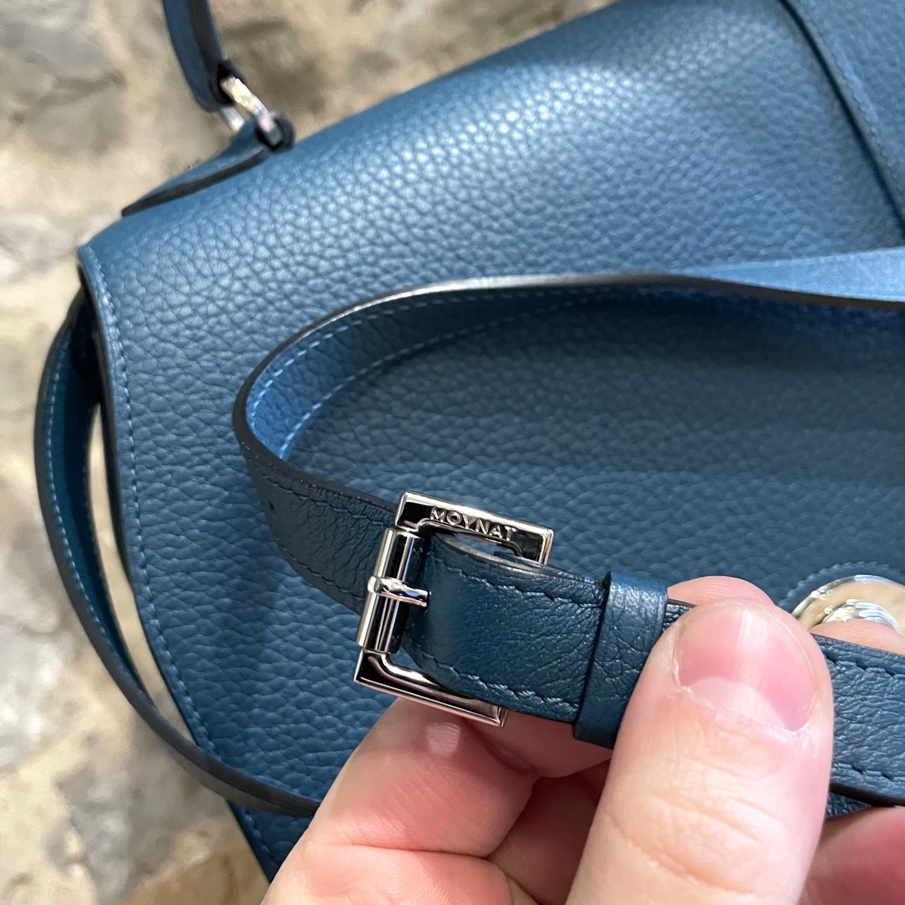 Moynat Pétite Réjane Handbag in Blue