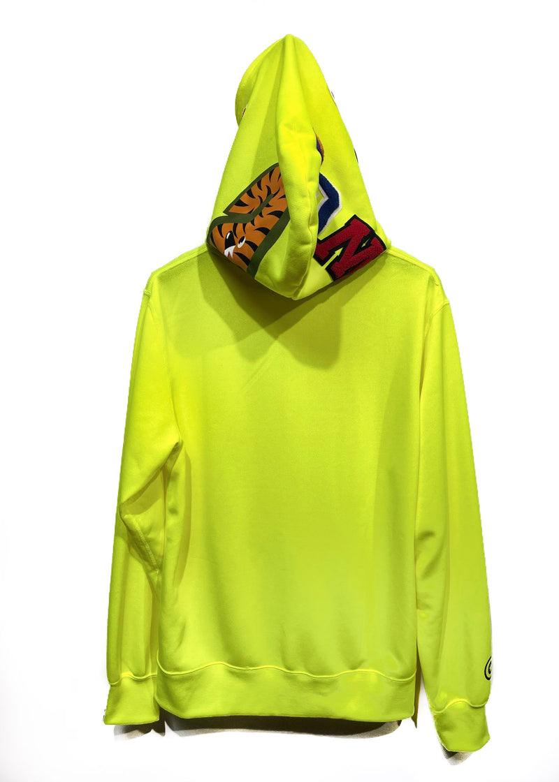 Bape Neon Yellow Shark Full Zip-up Hoodie