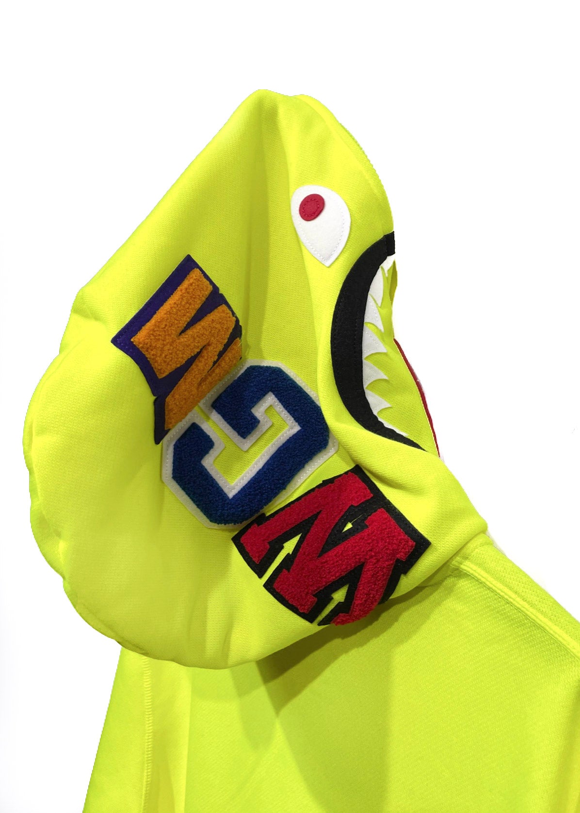 Bape Neon Yellow Shark Full Zip-up Hoodie – Boutique LUC.S