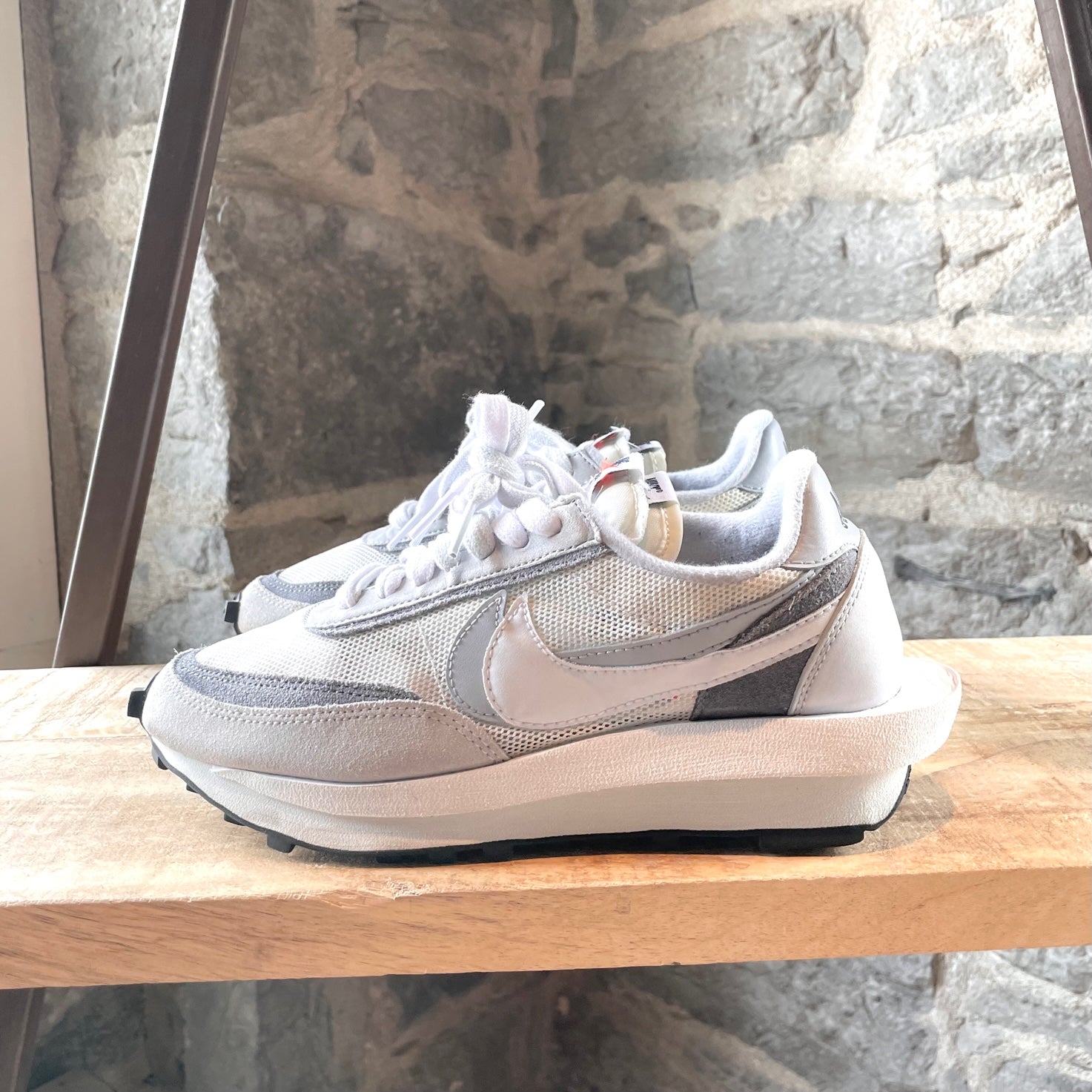 nike sacai ld waffle white grey