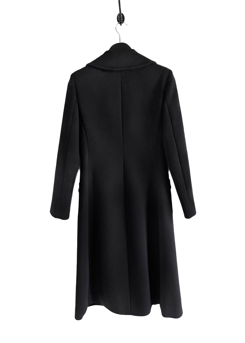 Manteau en laine à double boutonnage noir Gucci 2019