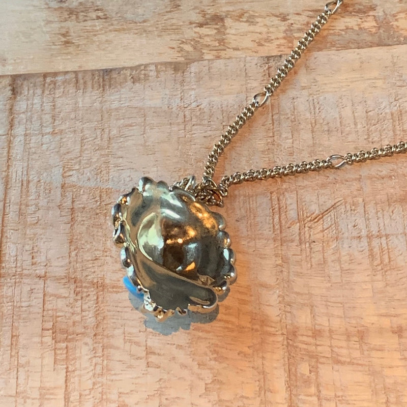 Gucci Resin Metal Lionhead Chain Necklace