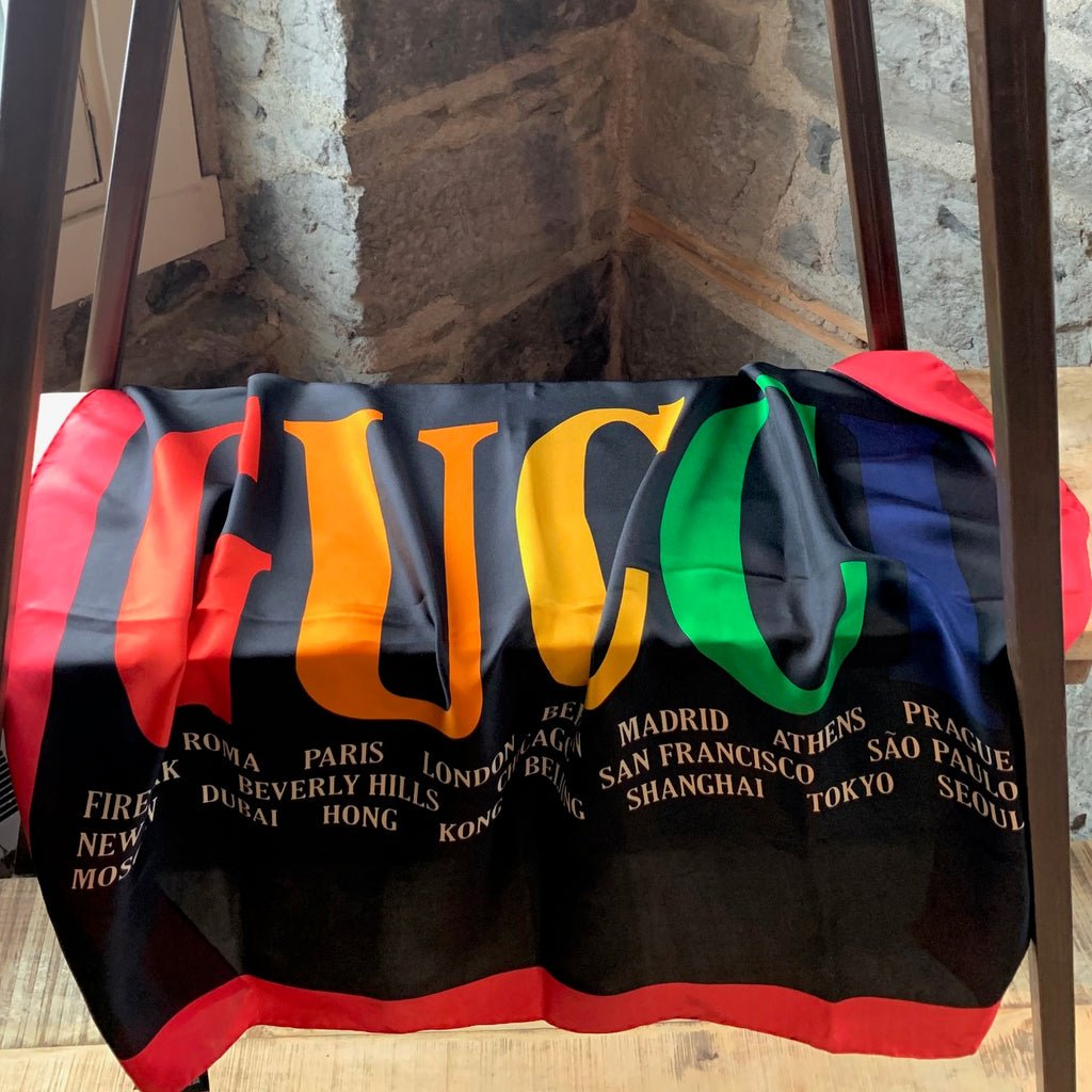 Foulard Gucci 2018 Rainbow Logo Cities