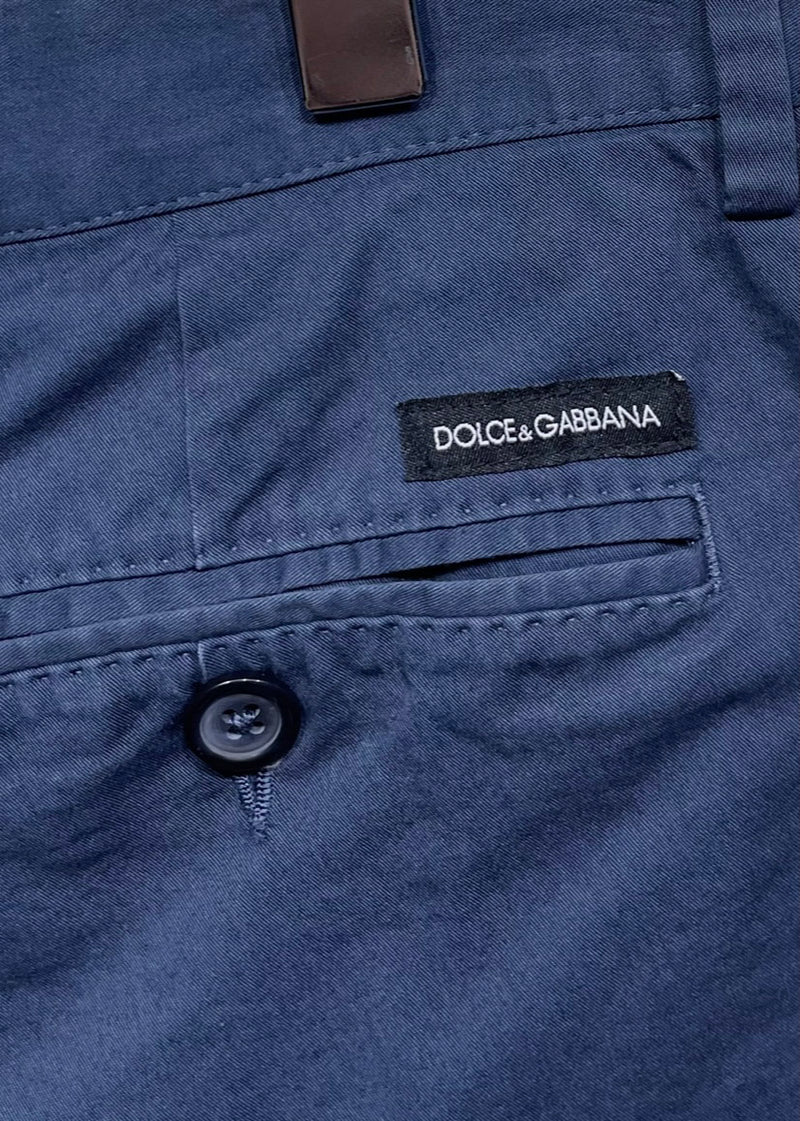 Dolce & Gabbana Navy Chino Bermuda