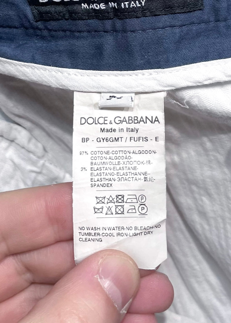 Dolce & Gabbana Navy Chino Bermuda