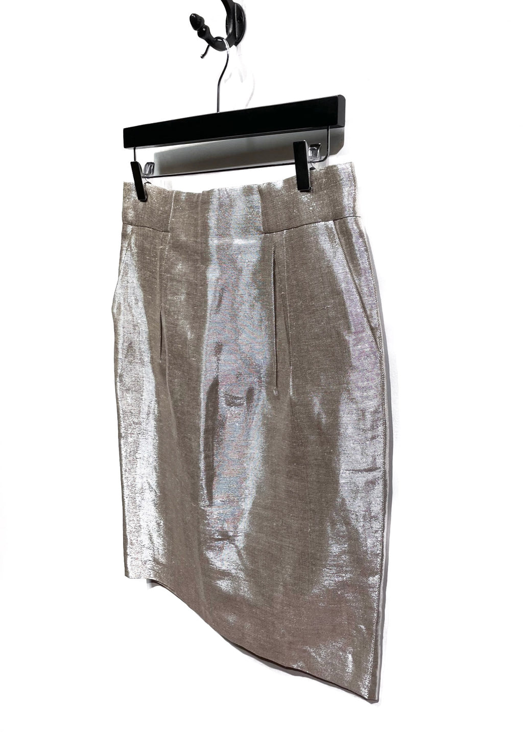 Stella McCartney Silver Linen Skirt