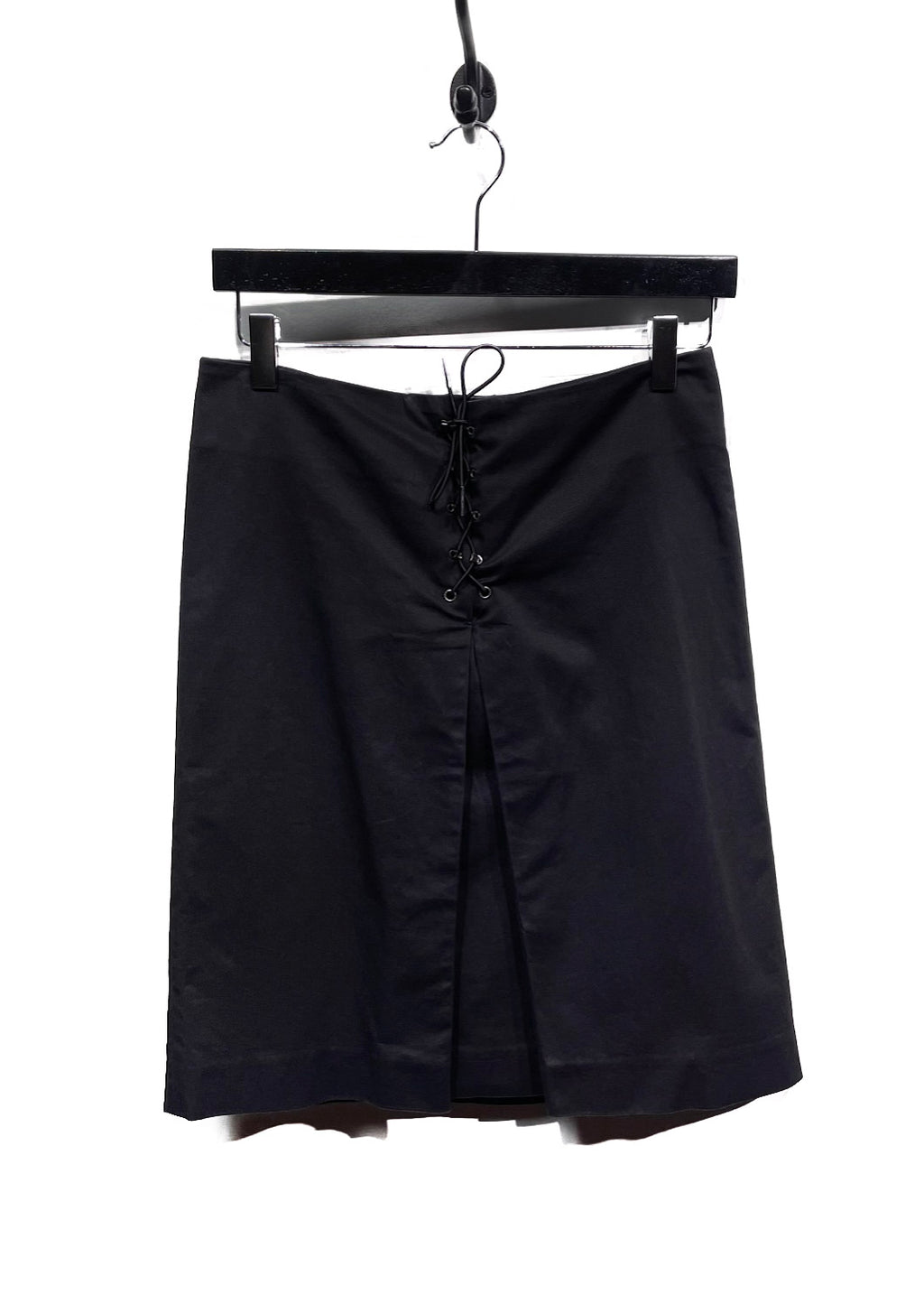 Gucci Black Lace-Up Skirt