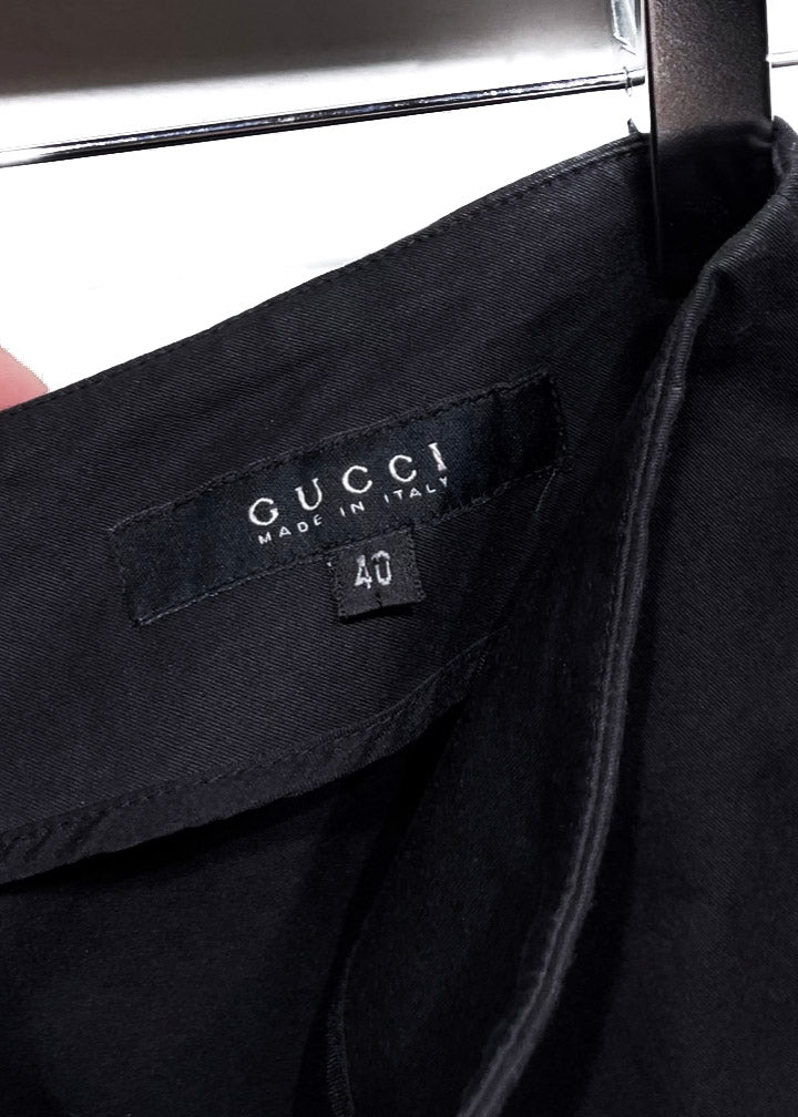 Jupe noire à lacets Gucci