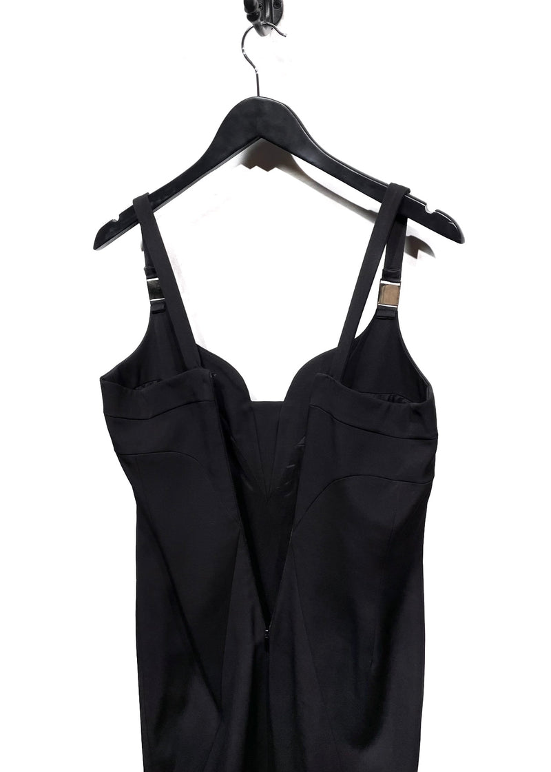 Robe ajustée noire Versace Collection
