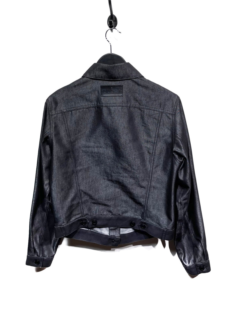 Gucci Black Shiny Denim Jacket