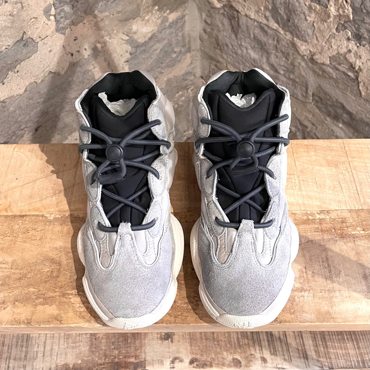 Yeezy Adidas 500 High Mist Stone Sneakers – Boutique LUC.S