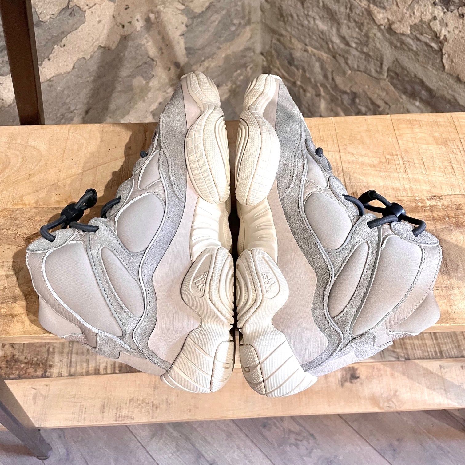 Yeezy Adidas 500 High Mist Stone Sneakers – Boutique LUC.S