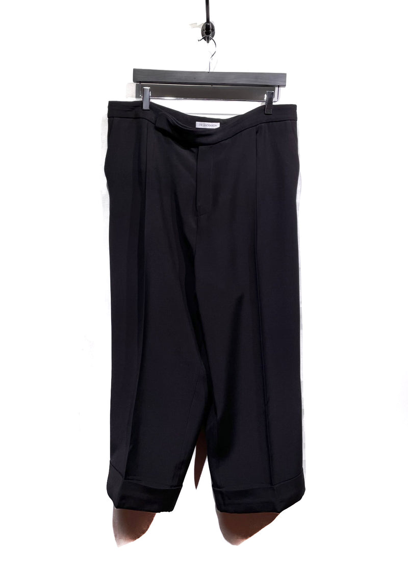 J.W. Anderson Black Pleated Cropped Trousers