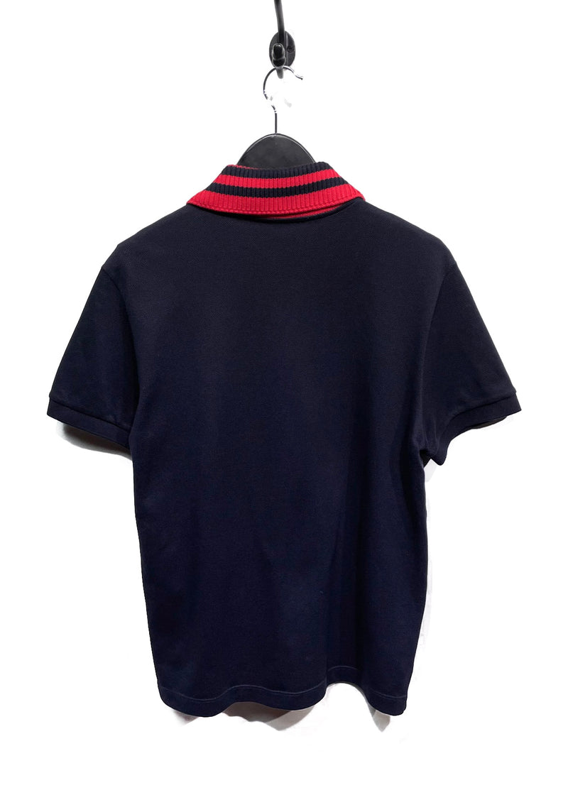 Gucci 2018 Navy Polo with Multi Embroideries