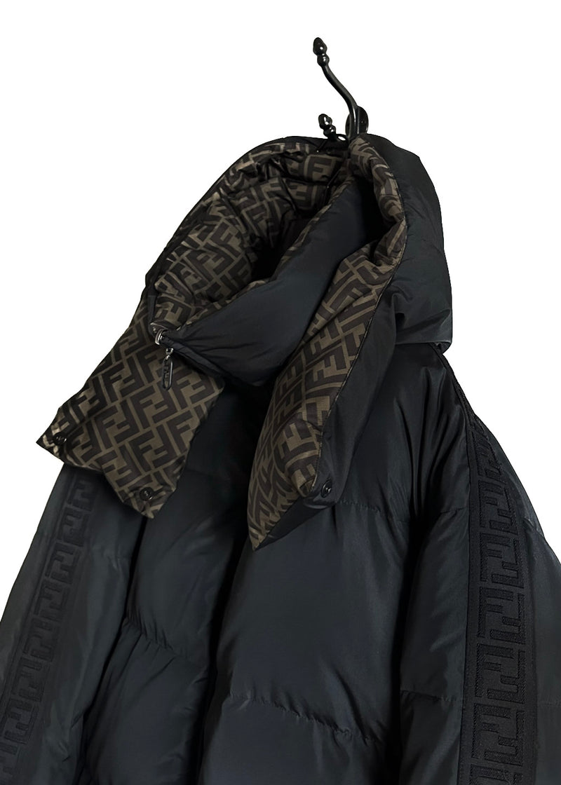Fendi Reversible Black Down Forever FF Puffer Jacket