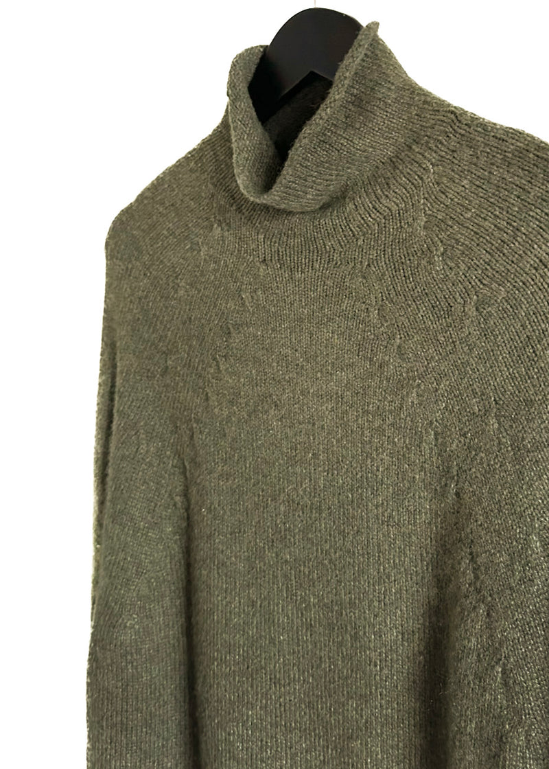 Céline Green Cashmere Blend Oversized Sweater