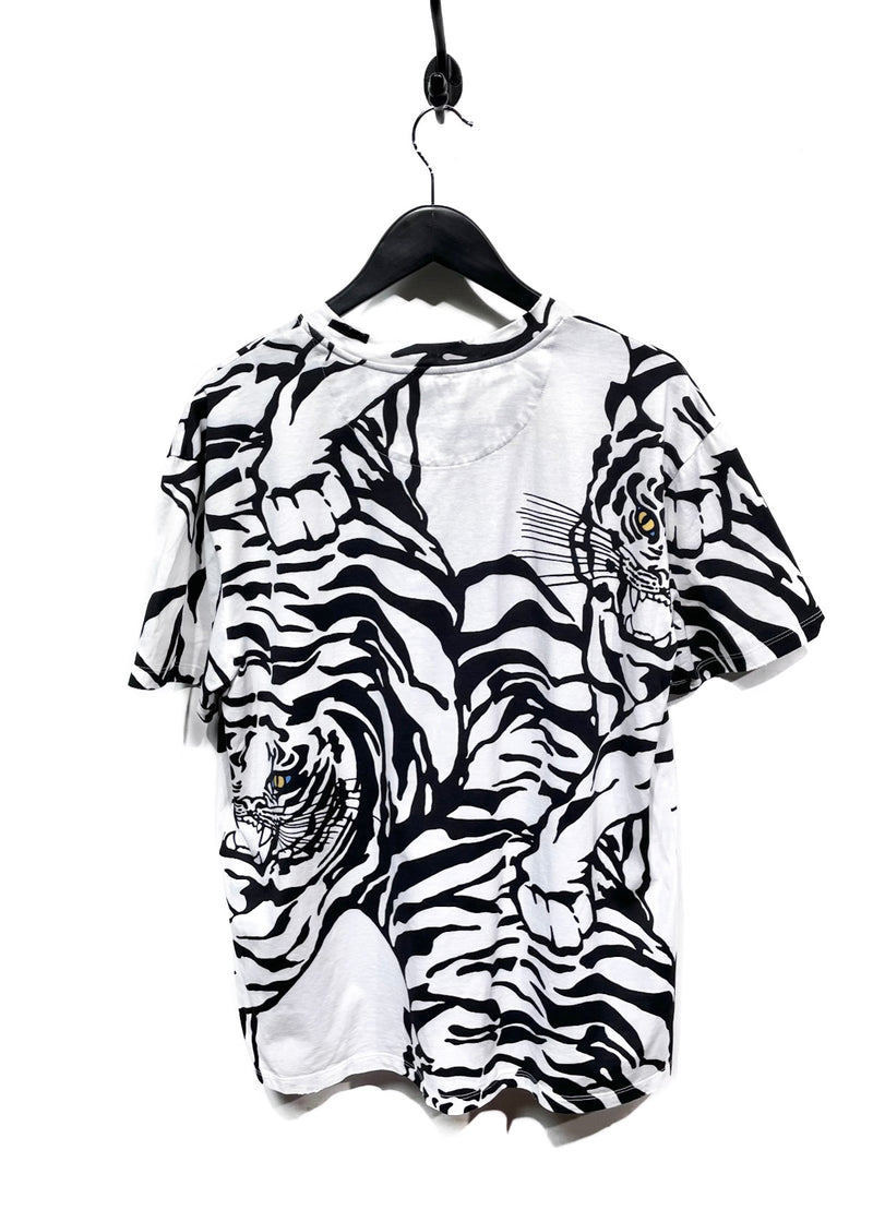 Valentino White Tiger Print T-shirt