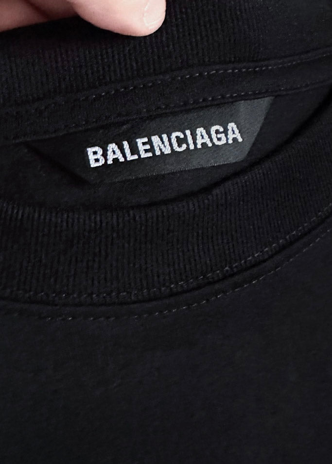 T-shirt oversize logo noir Balenciaga