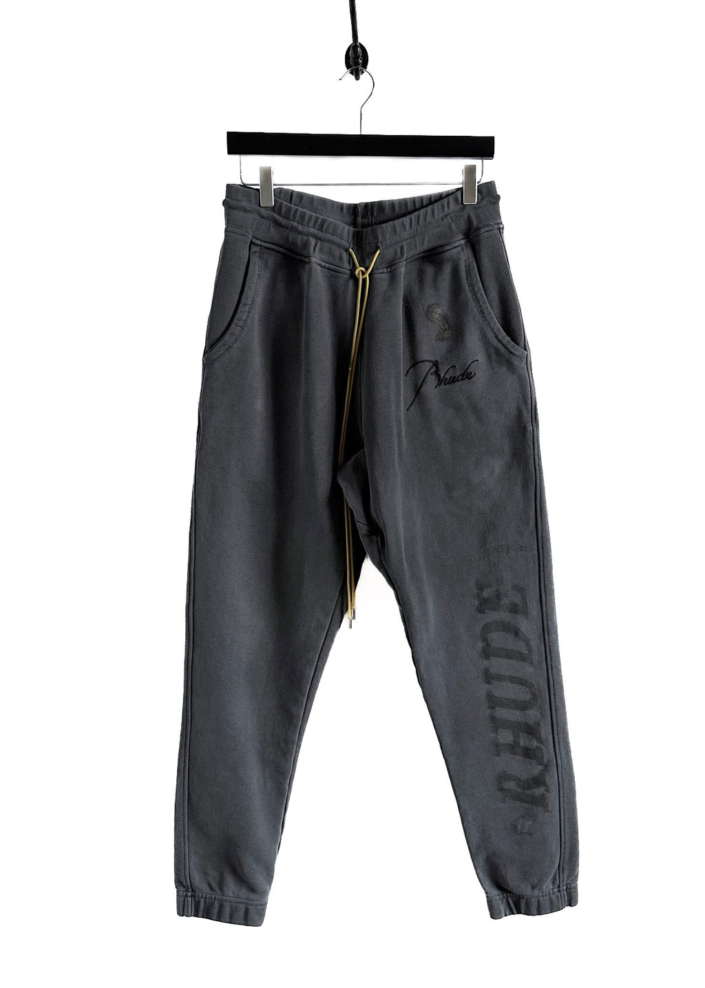 Rhude Dark Grey Logo Lounge Sweatpants – Boutique LUC.S