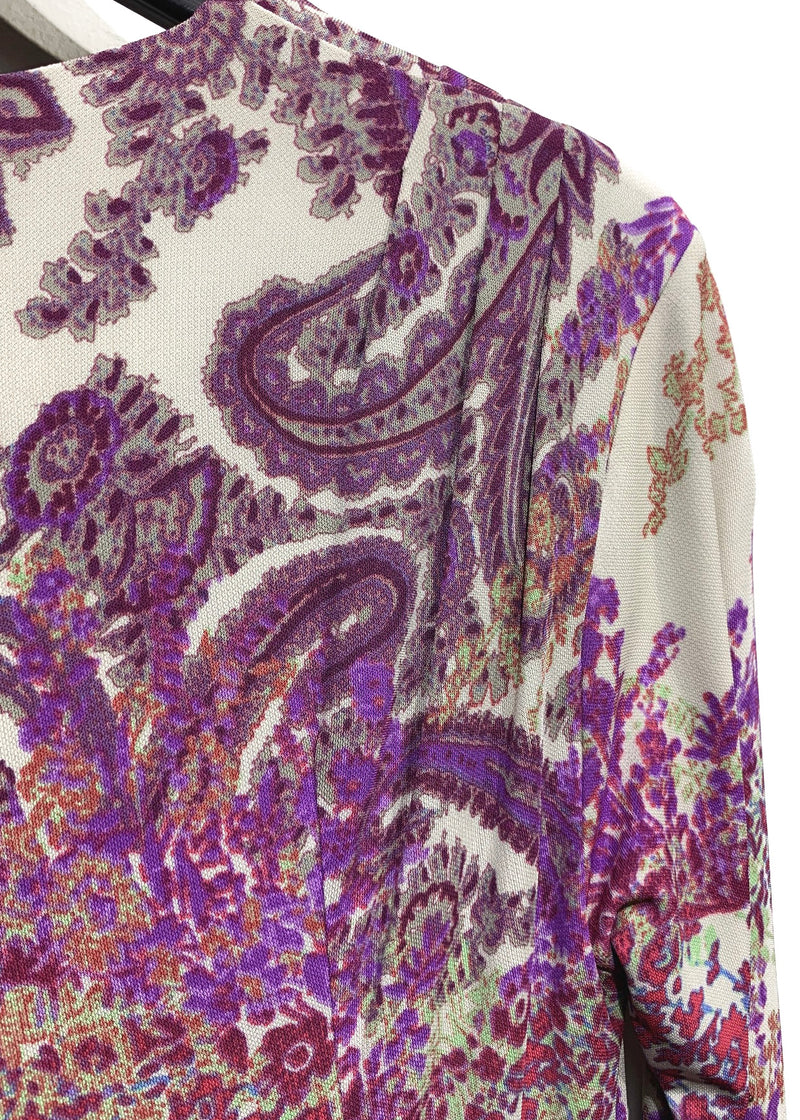 Robe ajustée à imprimé floral Etro mauve