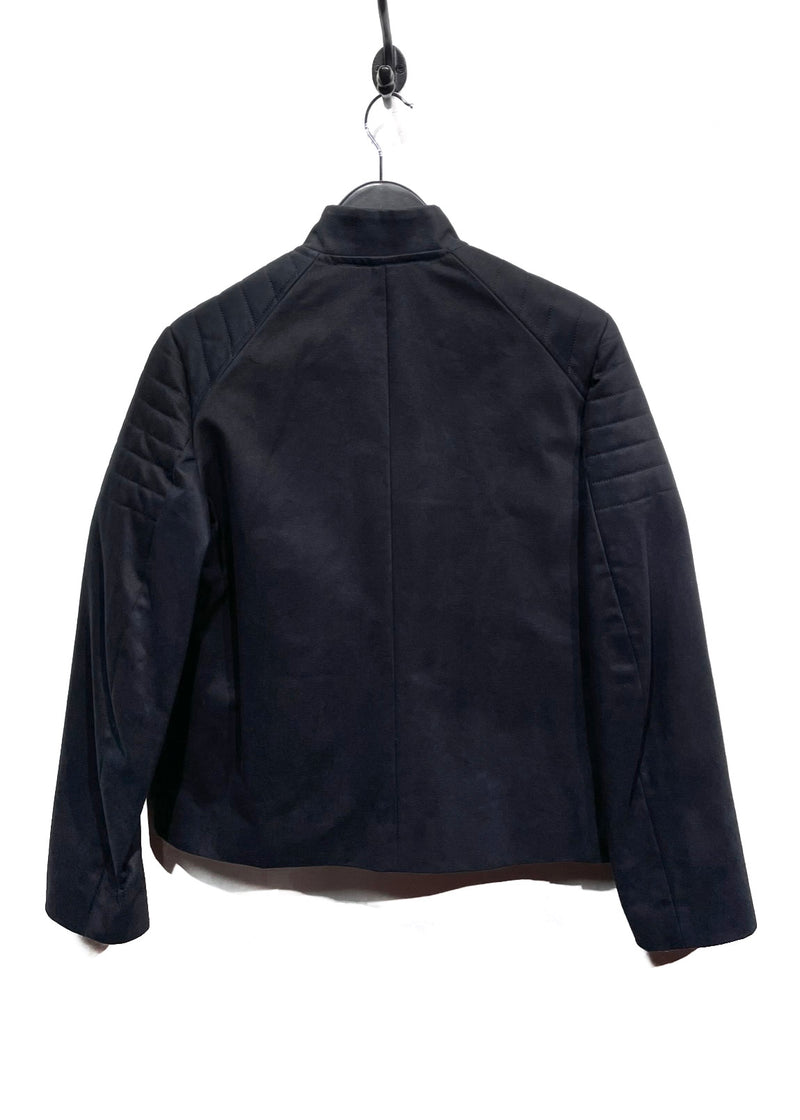 Veste de moto en coton noir Haider Ackermann