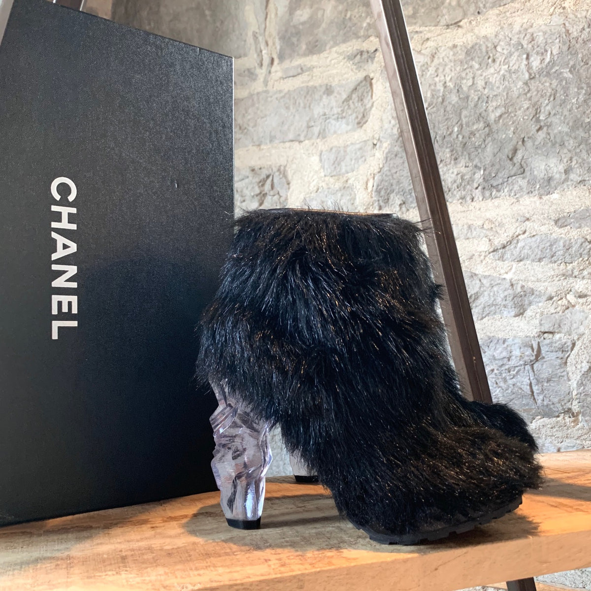 Chanel Fantasy Mongolian Faux Fur Icicle Heeled Boots – Boutique LUC.S