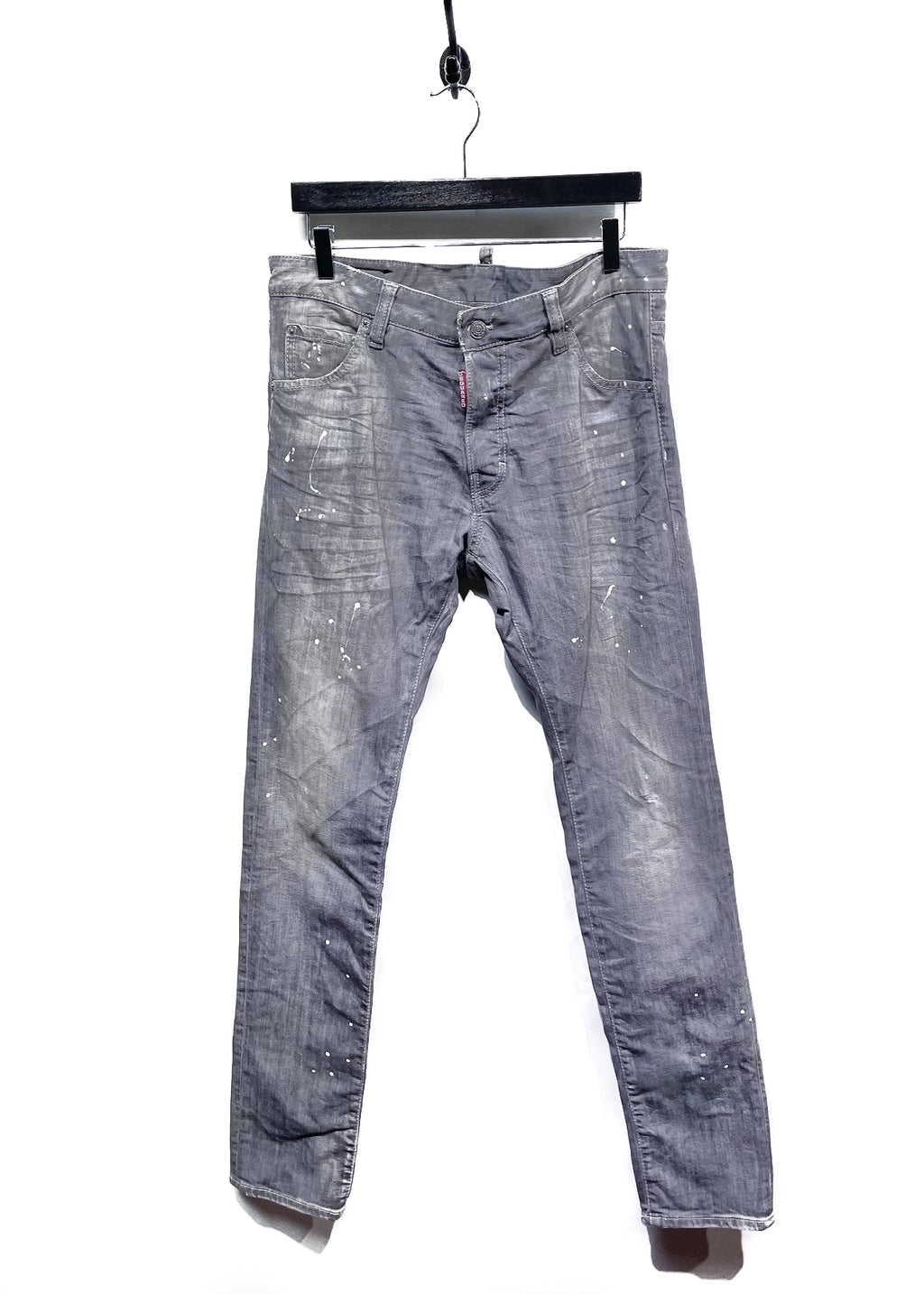 Dsquared2 Grey Paint Splattered Jeans