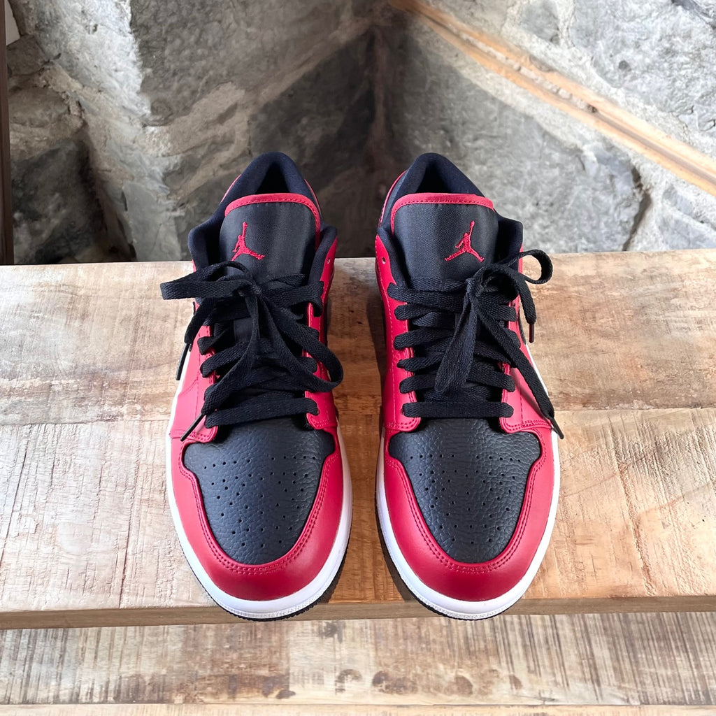 Nike Air Jordan 1 Red Leather Low Sneakers
