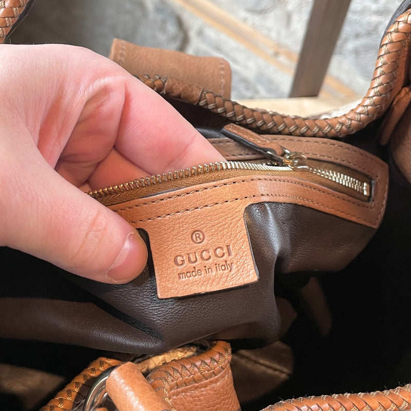 Gucci Brown Python Marrakech Hobo Bag