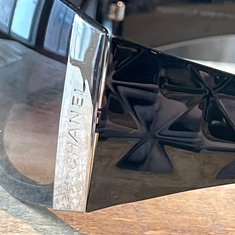 Chanel 6009 Black Shield Sunglasses