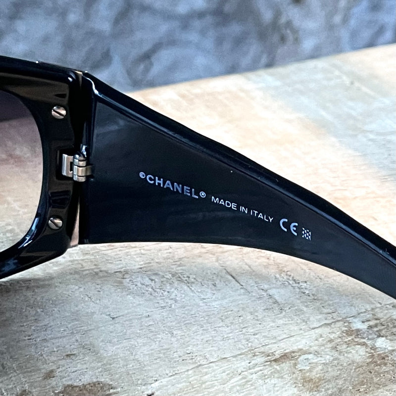 Chanel 6009 Black Shield Sunglasses