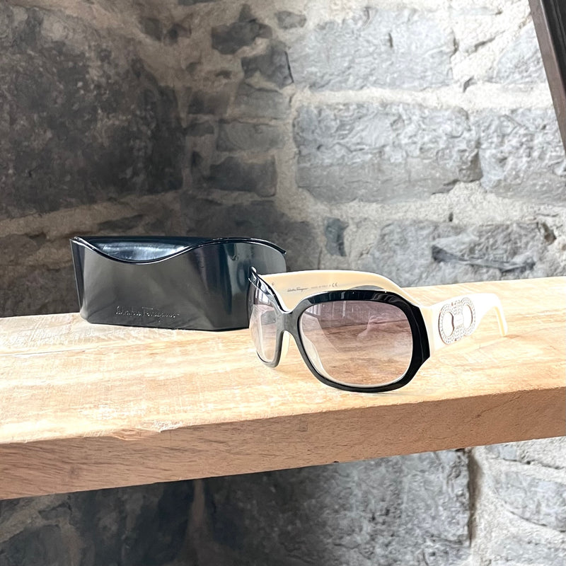Salvatore Ferragamo 2169 Crystal Embellished Gancini Sunglasses