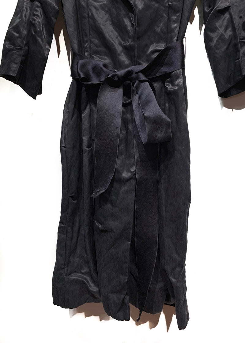 Lanvin SS06 Black Thick Long Coat