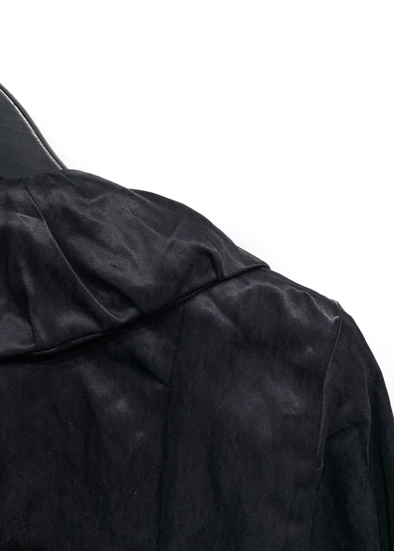 Lanvin SS06 Black Thick Long Coat
