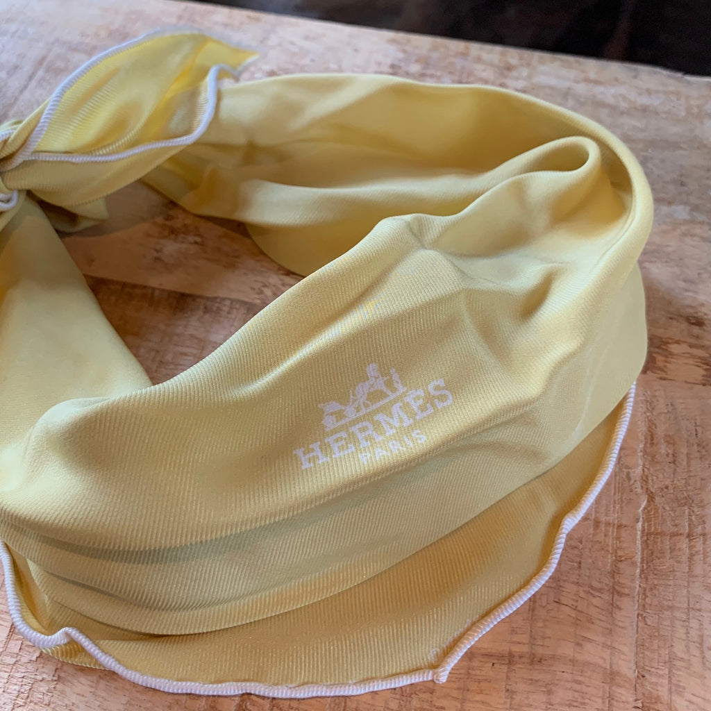 Hermès Yellow Silk Scarf