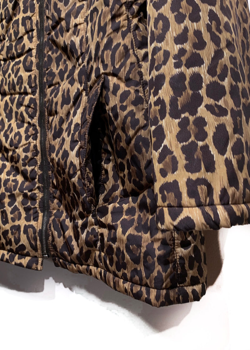 Dolce & Gabbana Vintage Leopard Print Padded Puffer