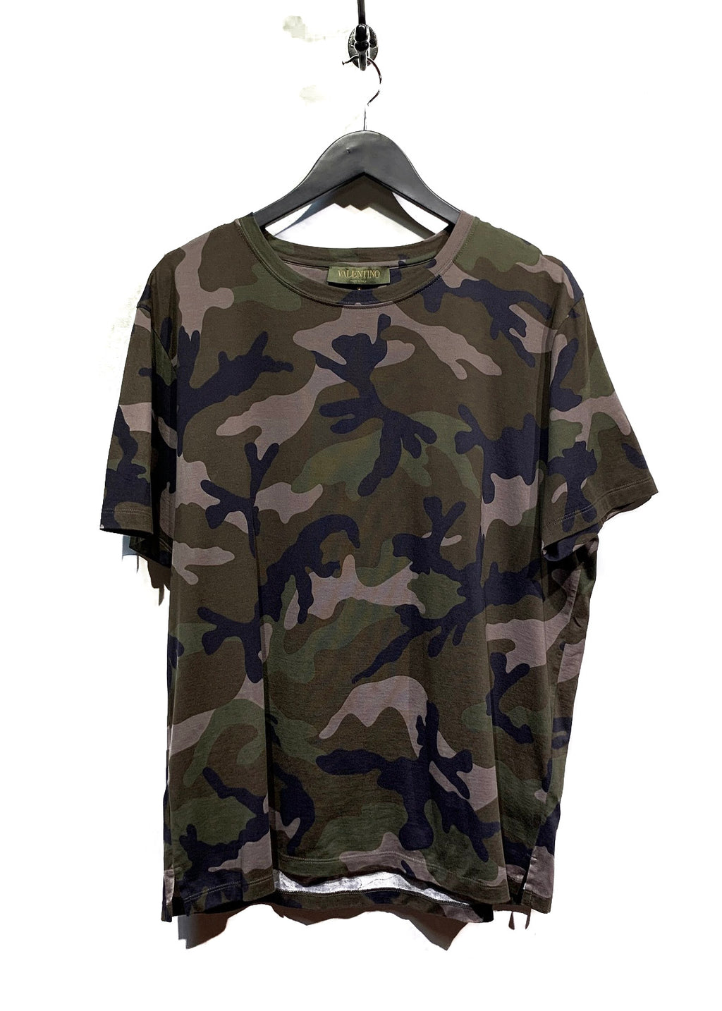 T-shirt camouflage vert Valentino