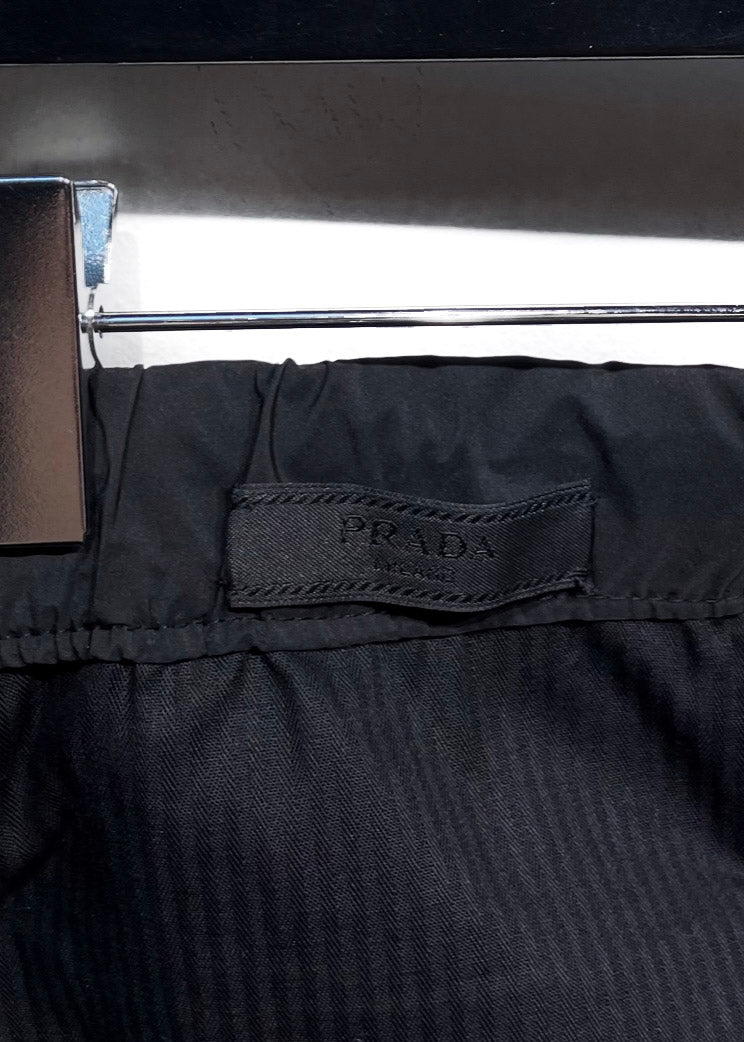 Pantalon de survêtement léger noir Prada