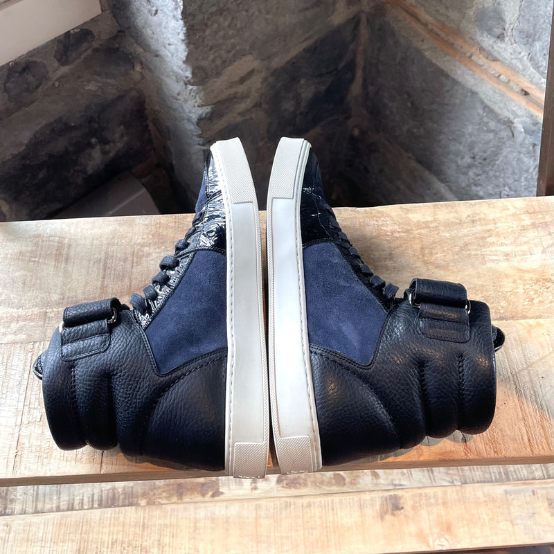 Yves Saint-Laurent Navy Malibu High-top Sneakers