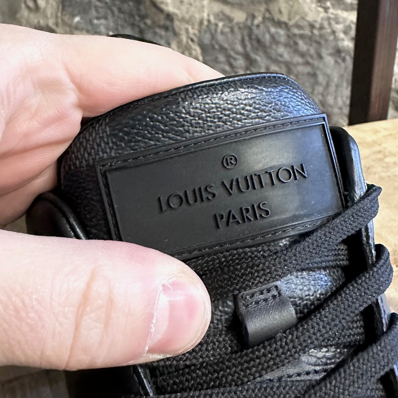 Louis Vuitton, Shoes, Louis Vuitton Damier Graphite Aventure Zip Up Sneaker  Men Size 8