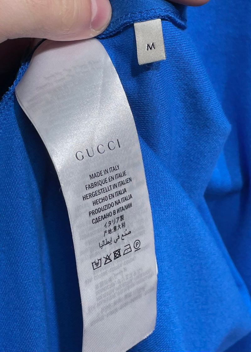Sweat à capuche zippé brodé à fleurs bleu Gucci 2017