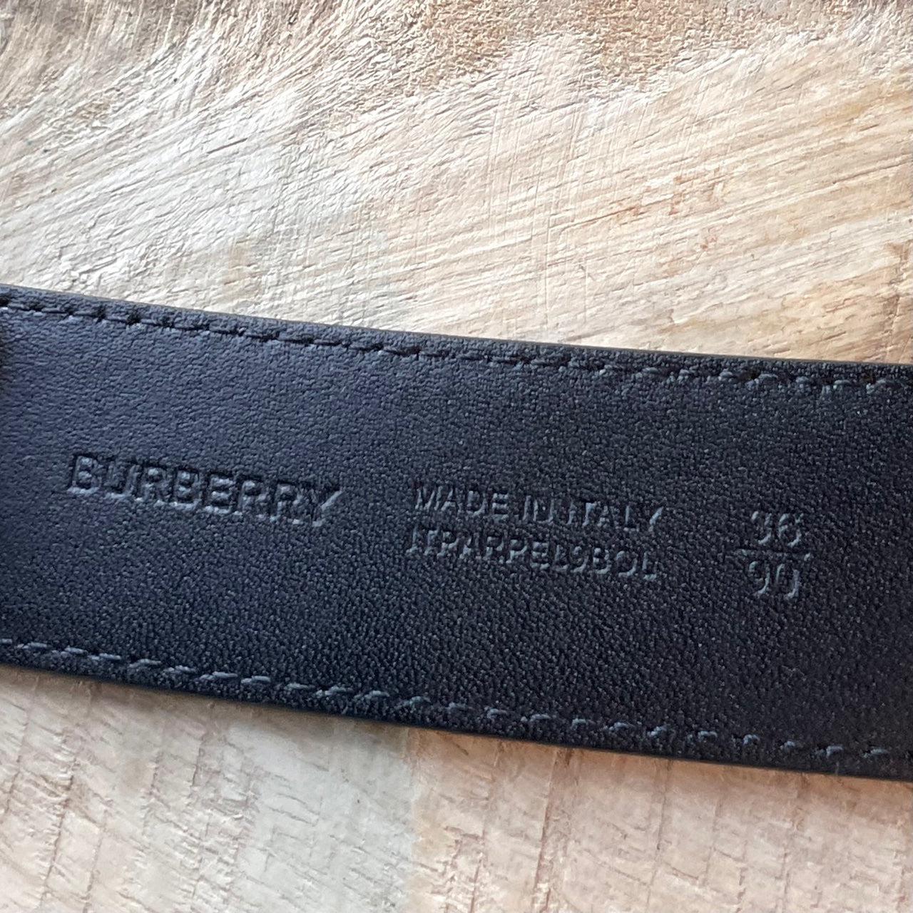 Burberry Black Blue Checkered Logo Buckle Belt – Boutique LUC.S