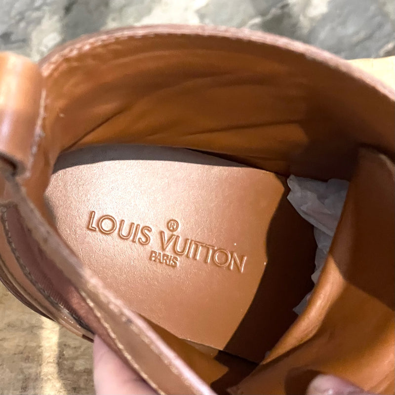 Bottes de combat Louis Vuitton Bengale en cuir caramel